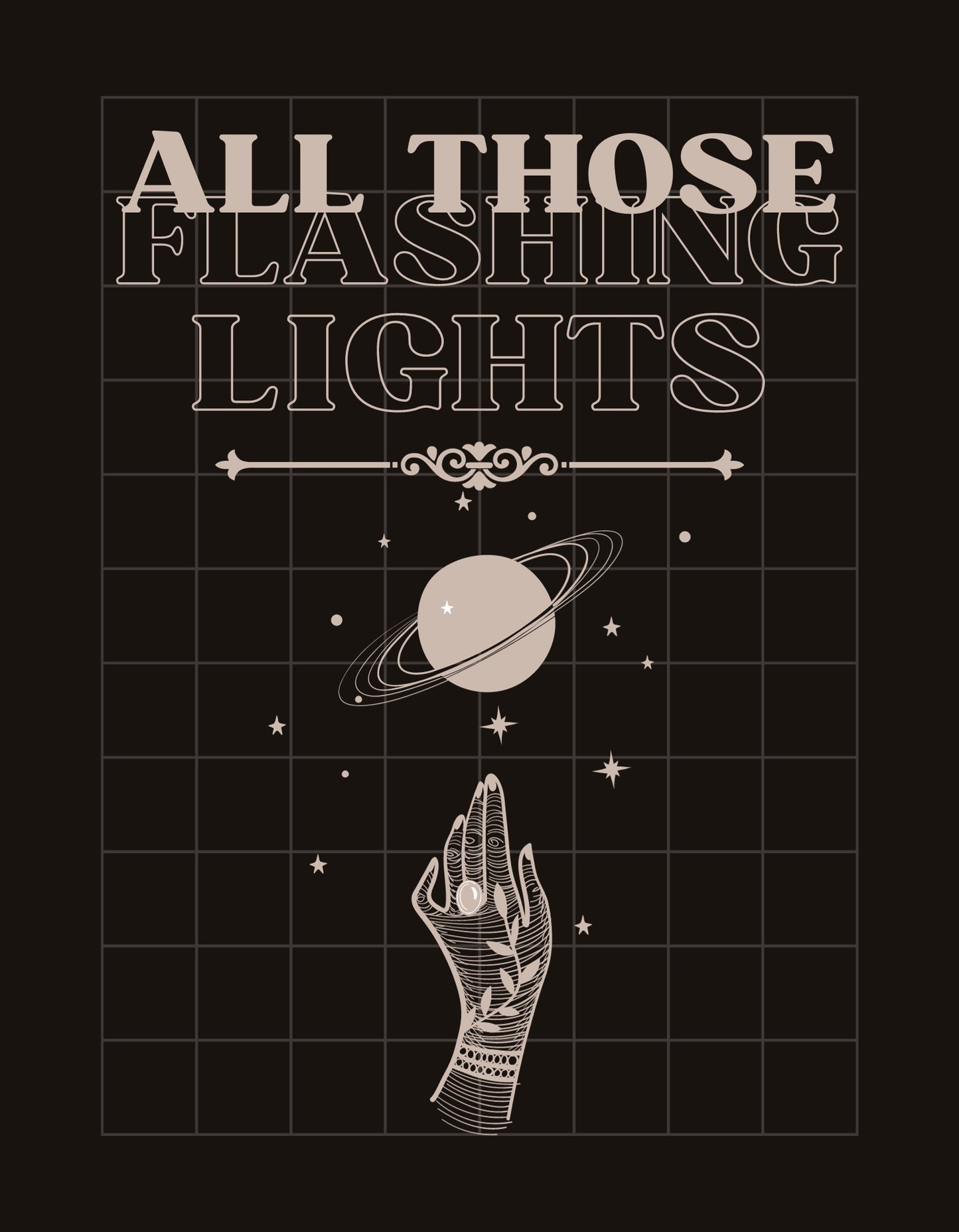All Those Flashing Lights Tee - Black