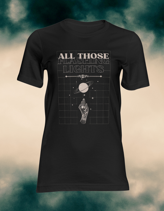All Those Flashing Lights Tee - Black